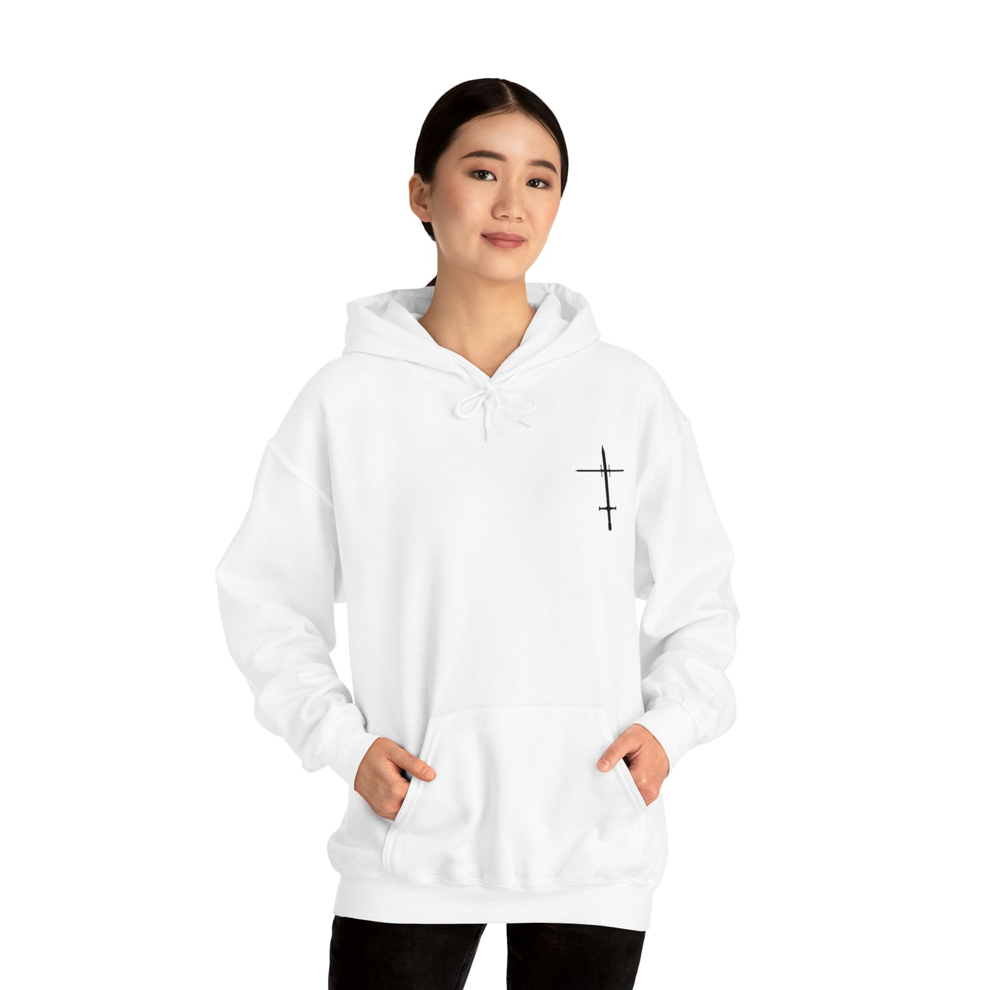 The Lord is a Warrior Heavy Blend™ Hooded Sweatshirt