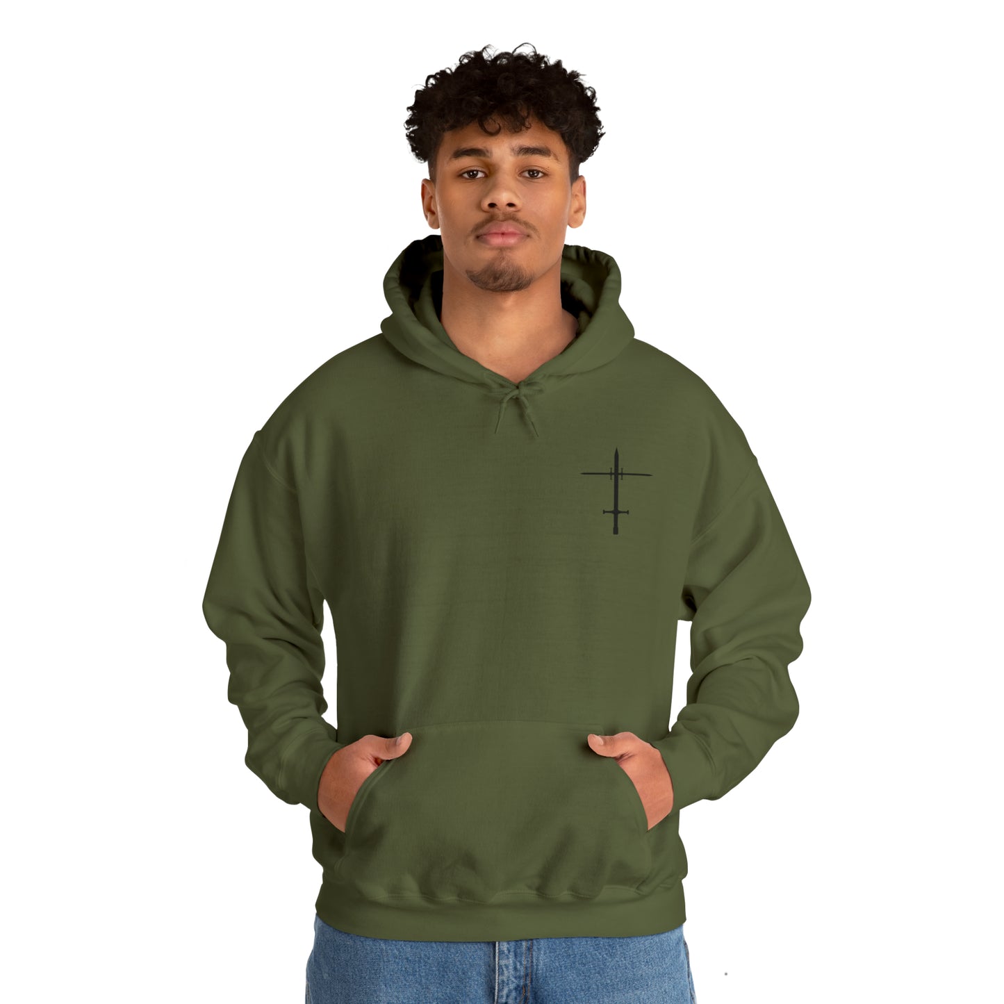 The Lord is a Warrior Heavy Blend™ Hooded Sweatshirt