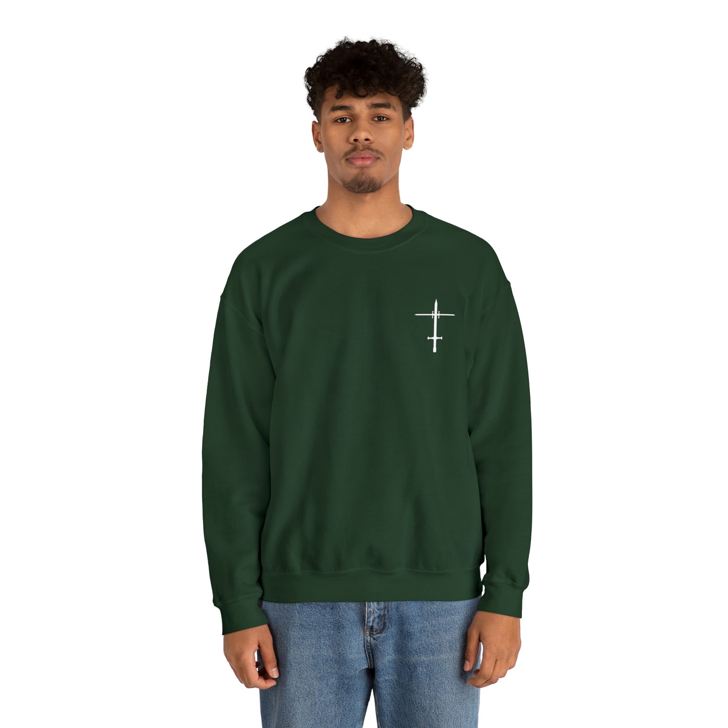 The Lord is a Warrior Heavy Blend™ Crewneck Sweatshirt