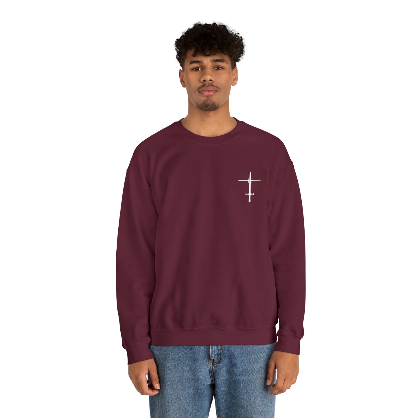 The Lord is a Warrior Heavy Blend™ Crewneck Sweatshirt