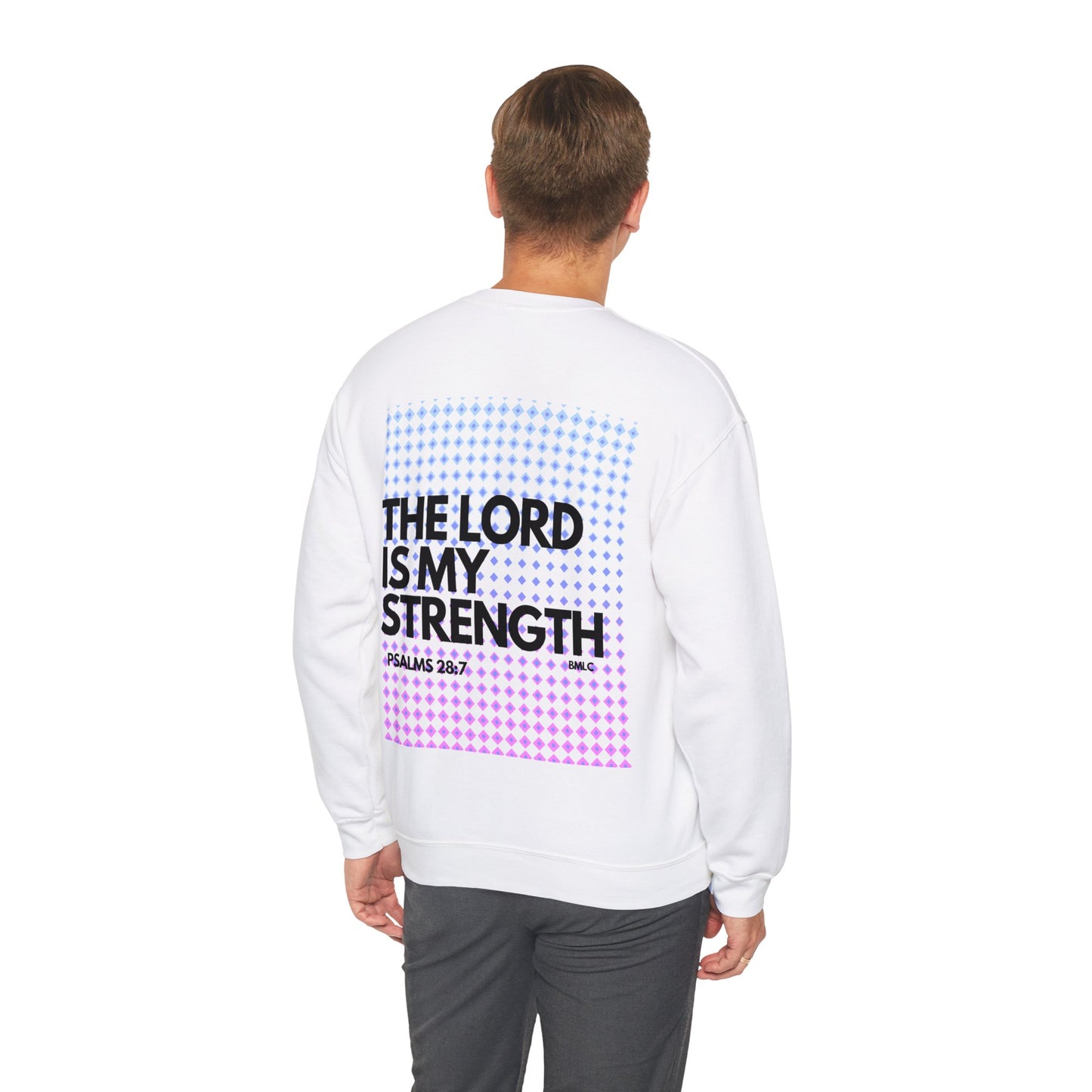 "The Lord is my strength" Heavy Blend™ Crewneck Sweatshirt