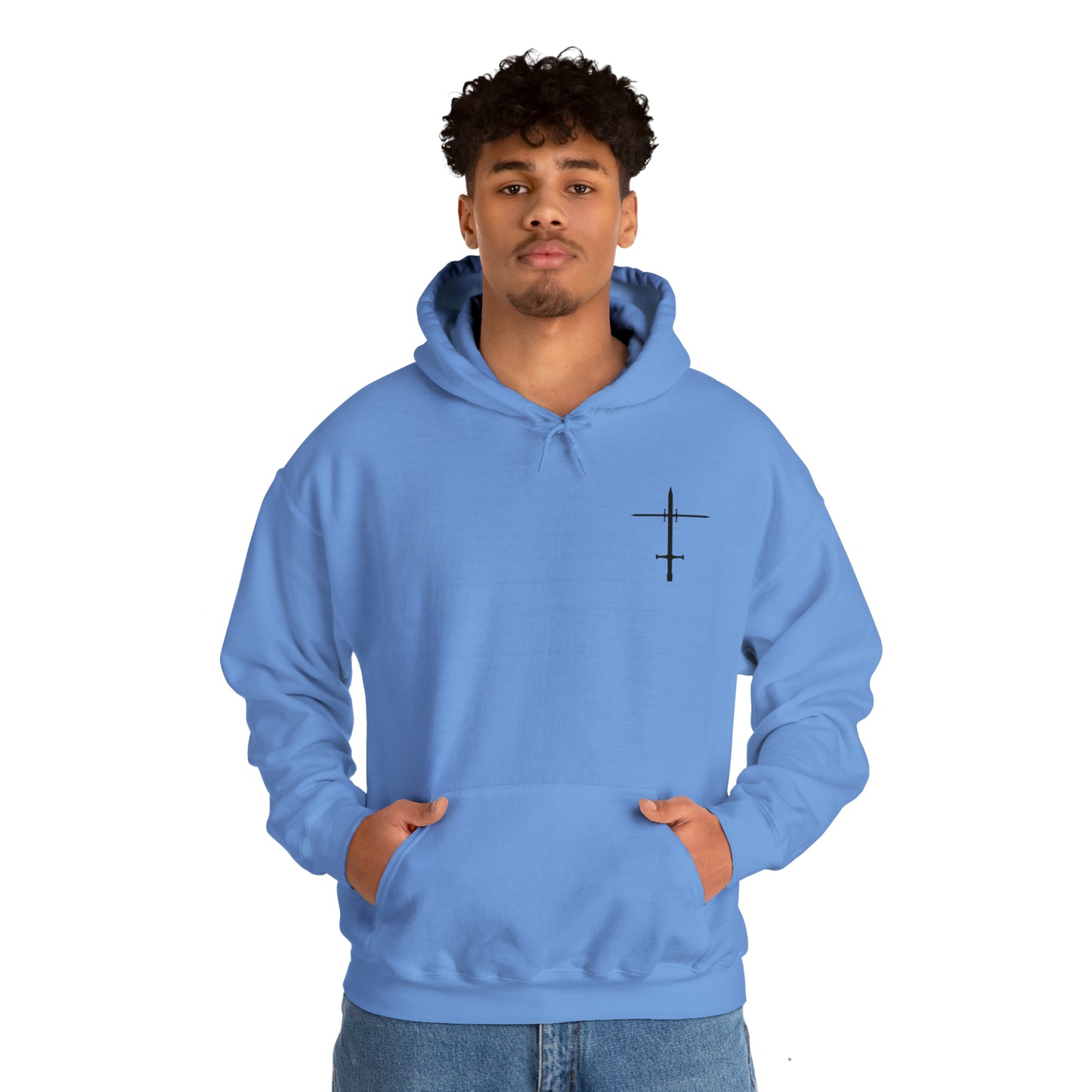 The Lord is a Warrior Heavy Blend™ Hooded Sweatshirt