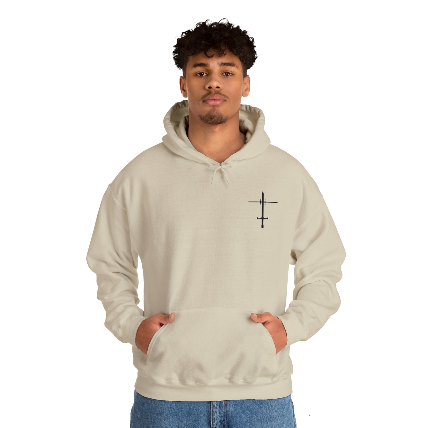 The Lord is a Warrior Heavy Blend™ Hooded Sweatshirt