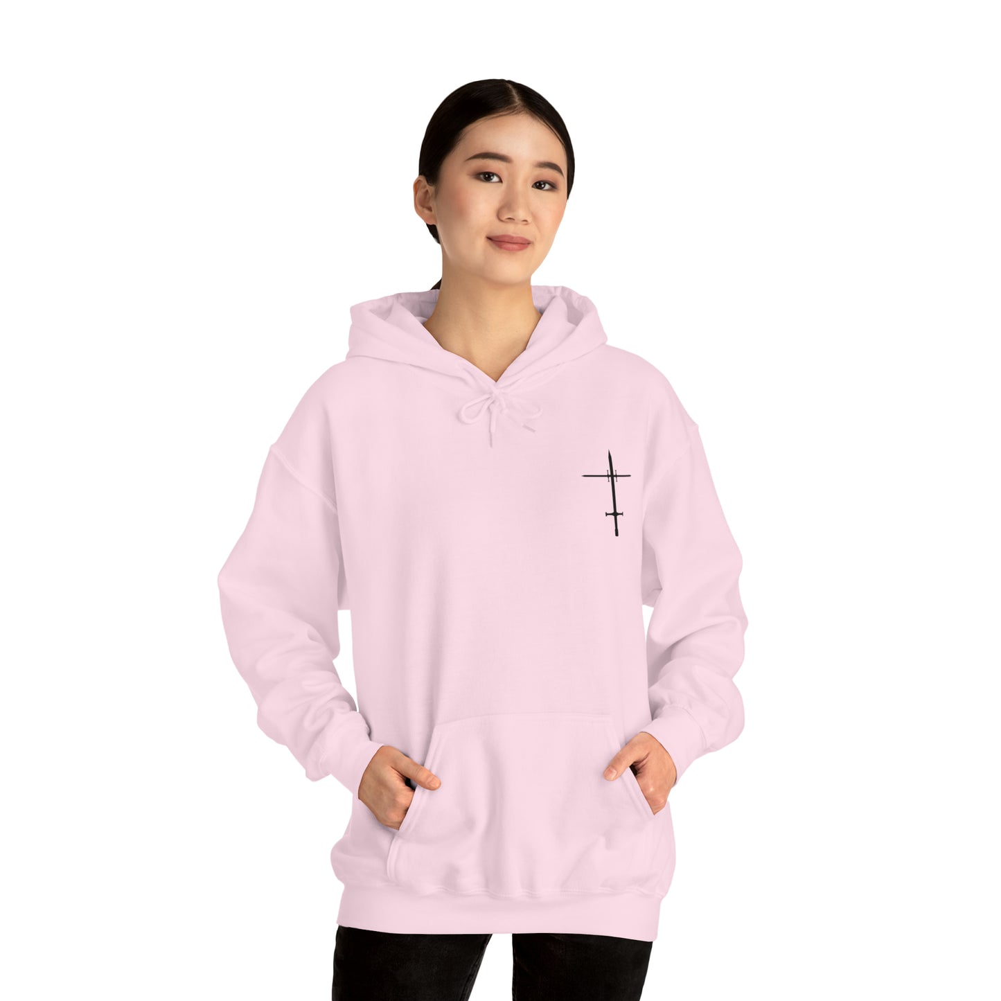 The Lord is a Warrior Heavy Blend™ Hooded Sweatshirt