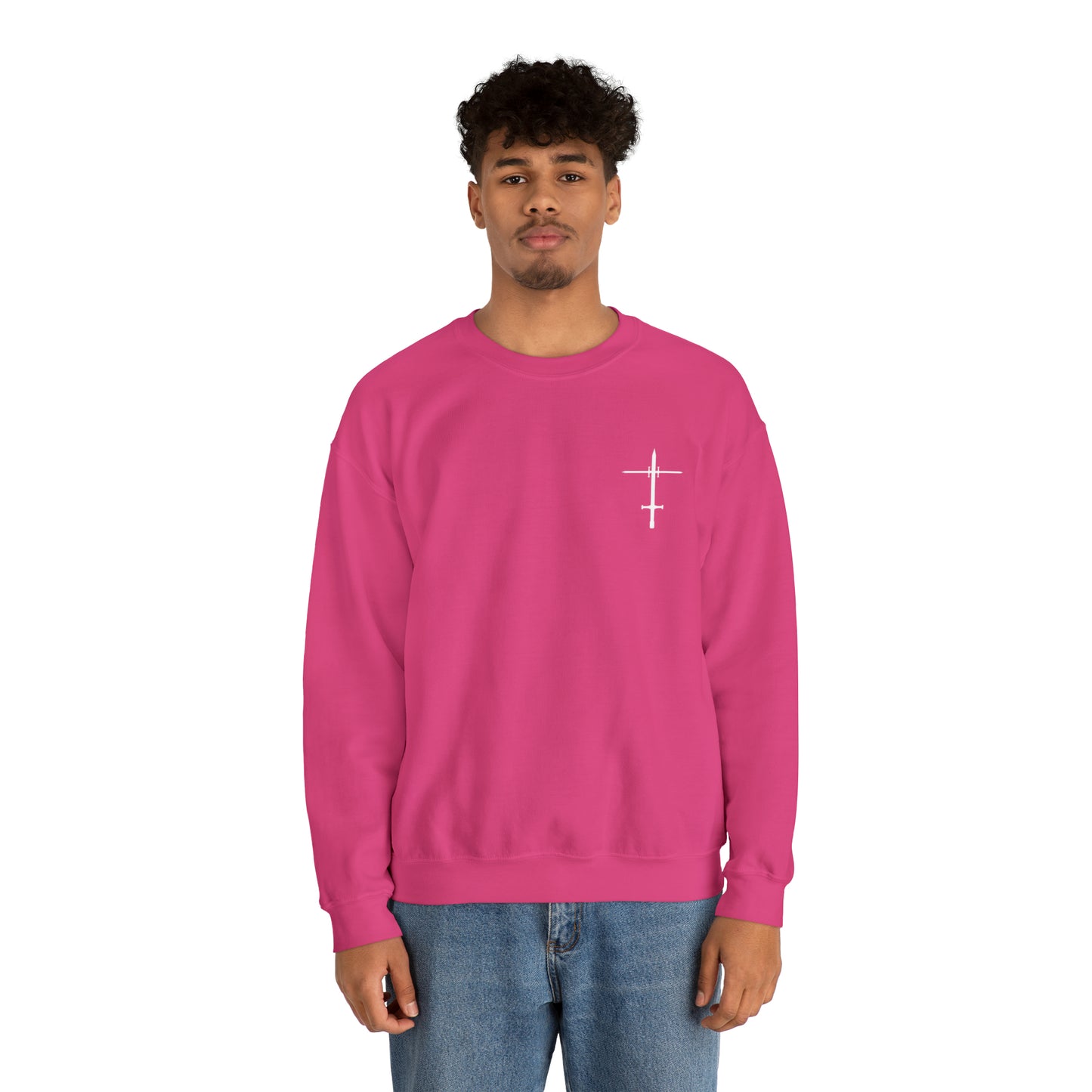 The Lord is a Warrior Heavy Blend™ Crewneck Sweatshirt