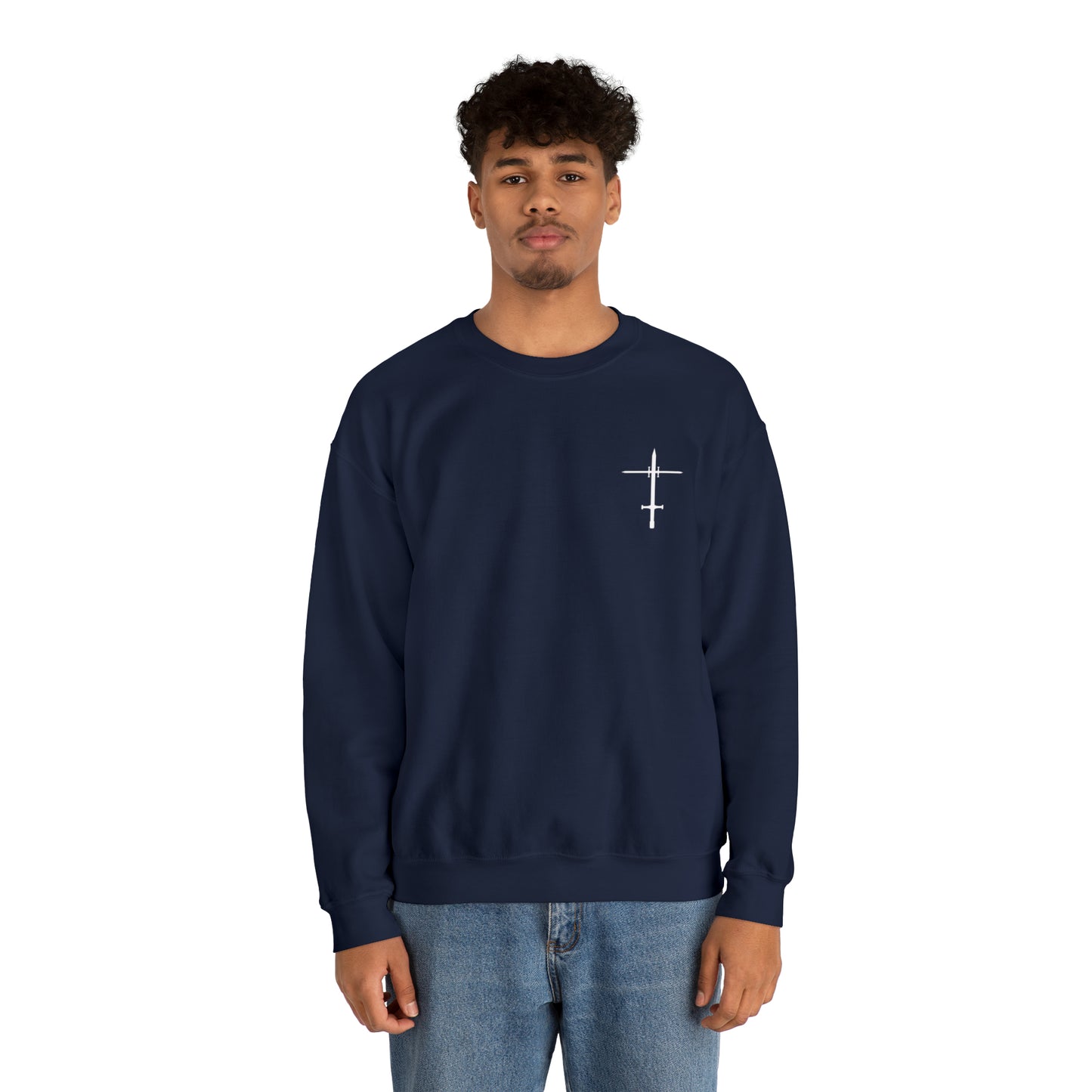 The Lord is a Warrior Heavy Blend™ Crewneck Sweatshirt