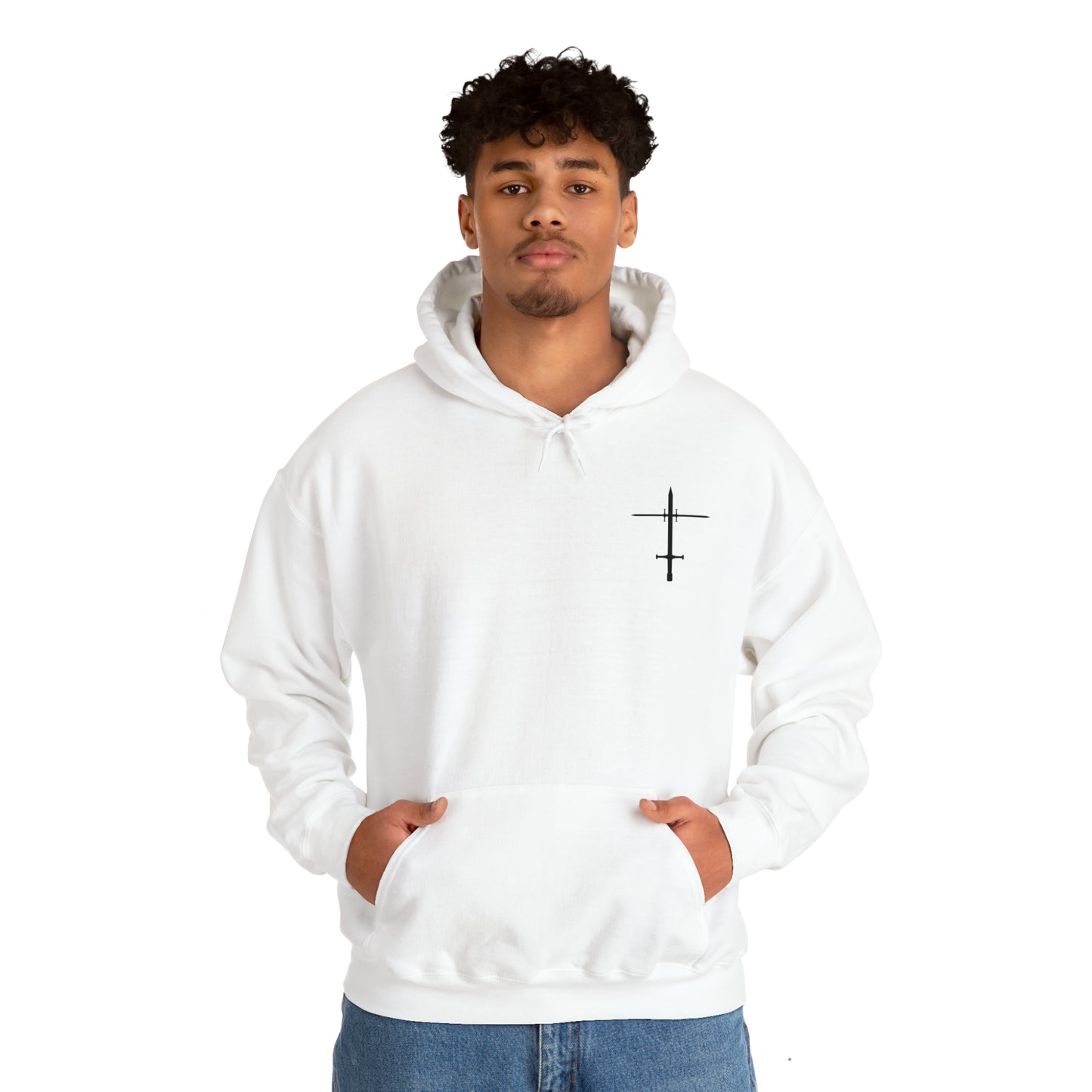 The Lord is a Warrior Heavy Blend™ Hooded Sweatshirt