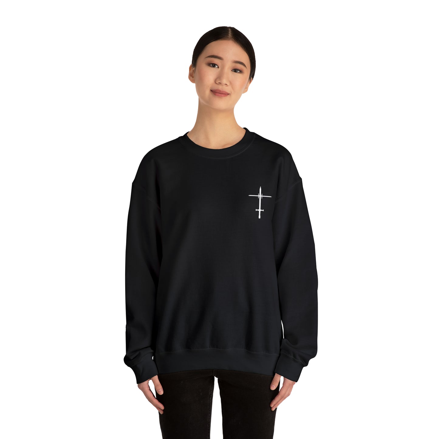 The Lord is a Warrior Heavy Blend™ Crewneck Sweatshirt