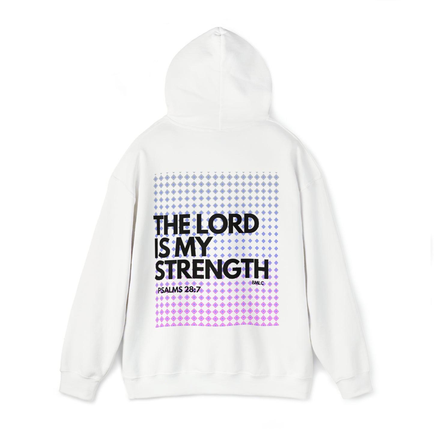 The Lord is My Strength Heavy Blend Hooded Sweatshirt