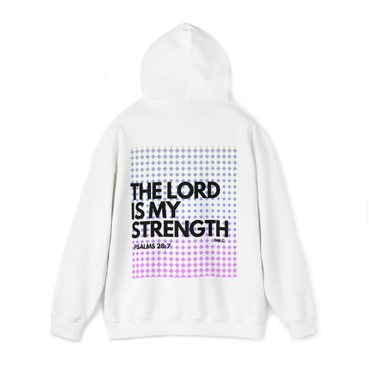 The Lord is My Strength Heavy Blend Hooded Sweatshirt