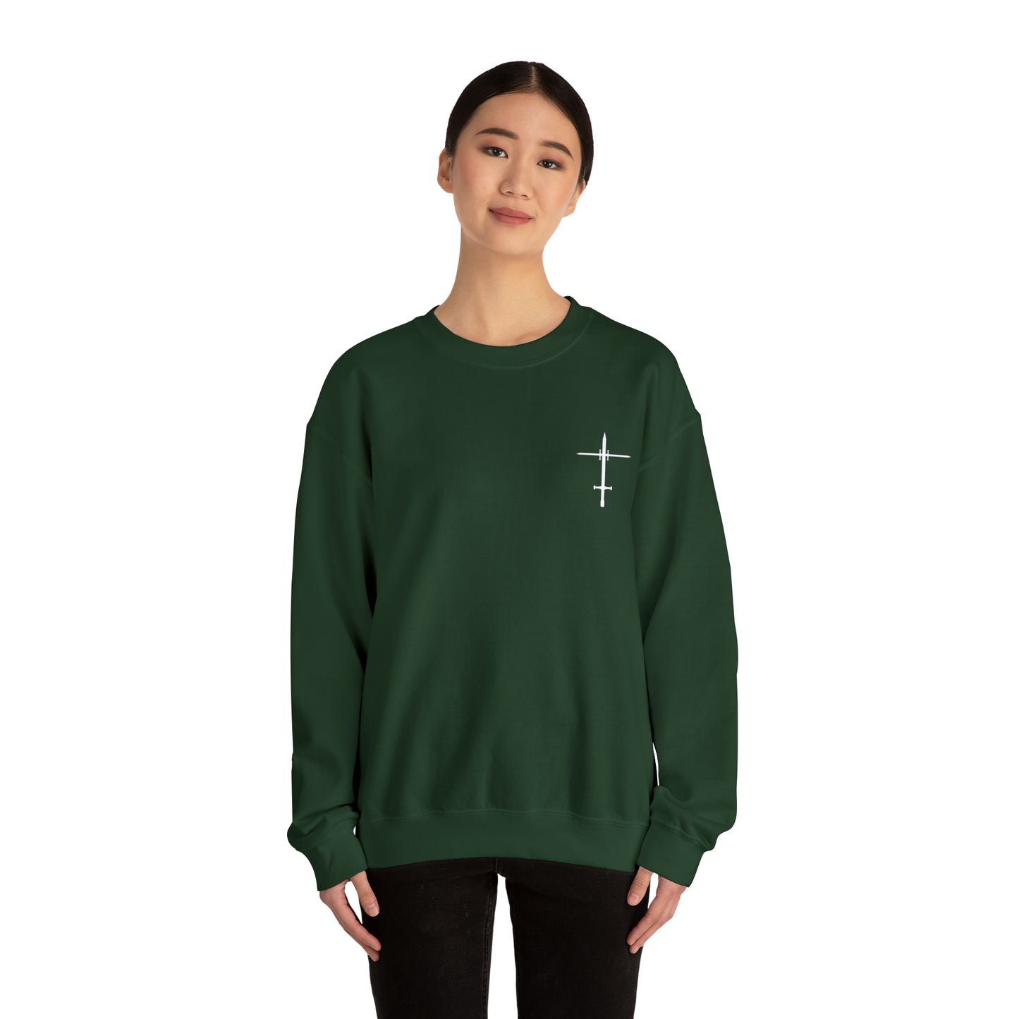 The Lord is a Warrior Heavy Blend™ Crewneck Sweatshirt