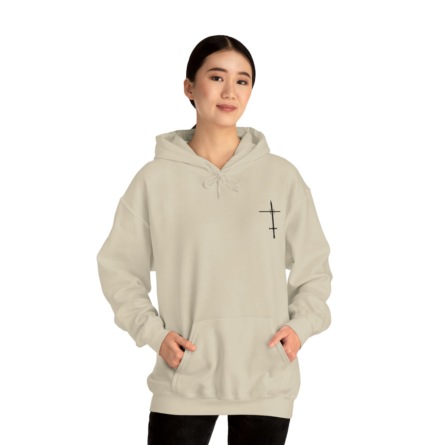 The Lord is a Warrior Heavy Blend™ Hooded Sweatshirt