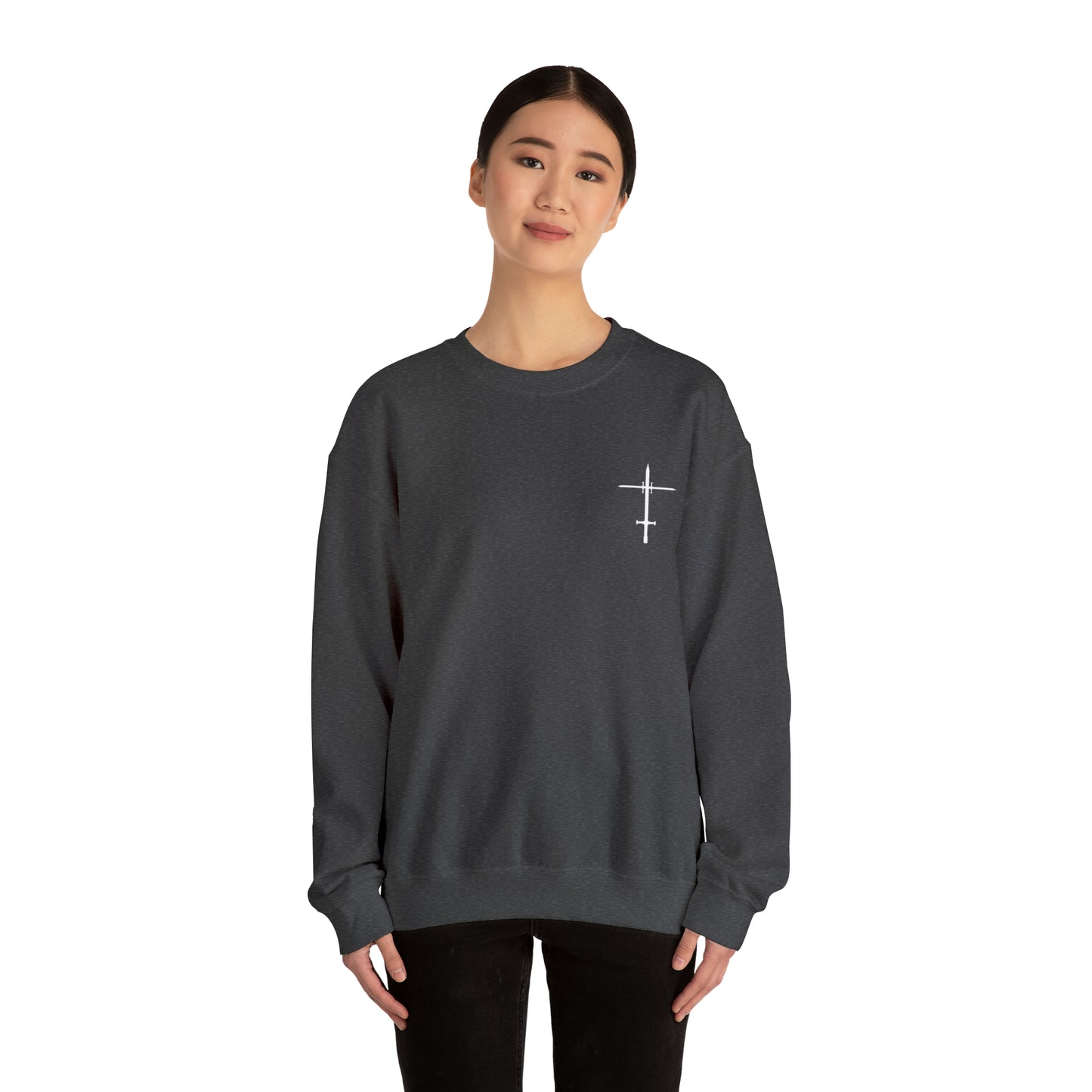 The Lord is a Warrior Heavy Blend™ Crewneck Sweatshirt