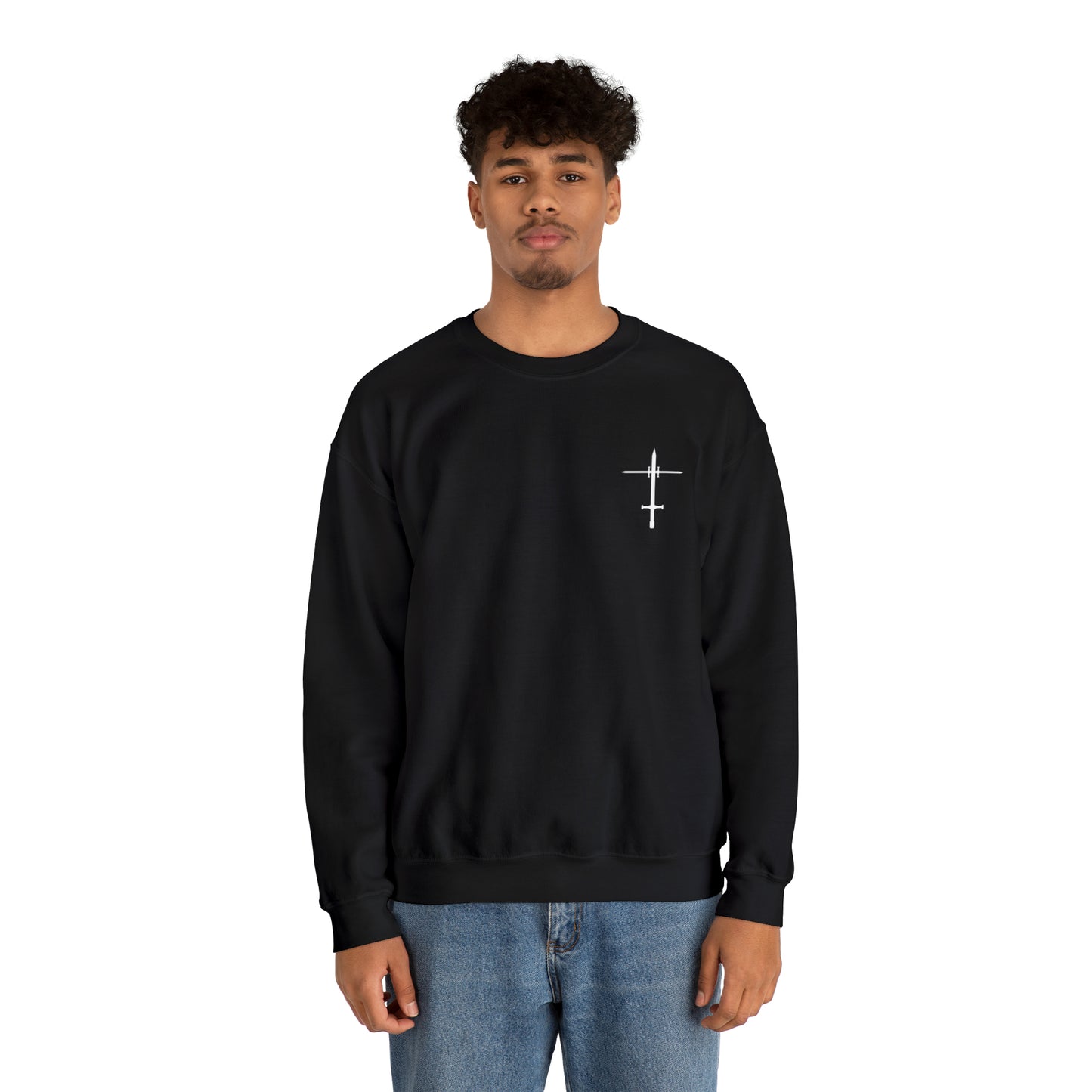 The Lord is a Warrior Heavy Blend™ Crewneck Sweatshirt