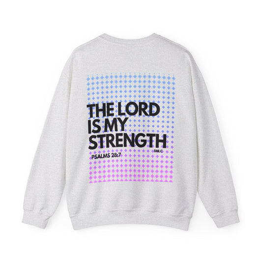 "The Lord is my strength" Heavy Blend™ Crewneck Sweatshirt